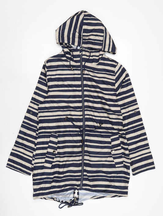 Atmosphere Womens Blue Anorak Jacket Size 8 Zip