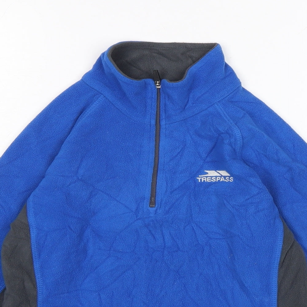 Tresspass Boys Blue Polyester Pullover Sweatshirt Size 7-8 Years