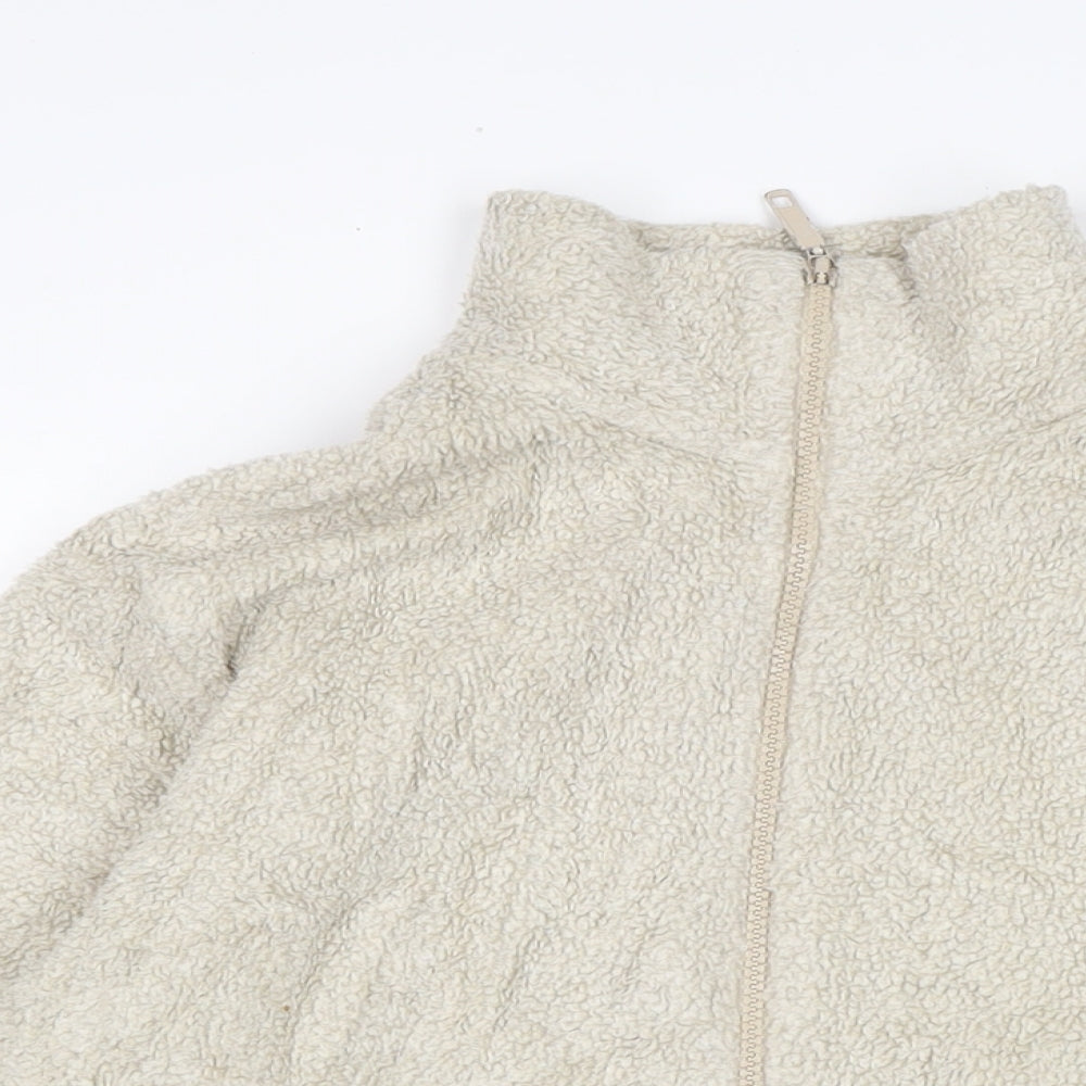 Marks and Spencer Womens Beige Jacket Size 14 Zip