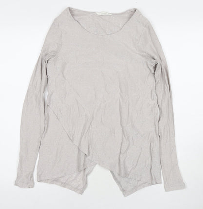 Debenhams Womens Grey Round Neck Polyester Pullover Jumper Size 8