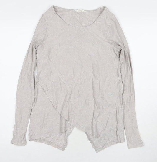 Debenhams Womens Grey Round Neck Polyester Pullover Jumper Size 8