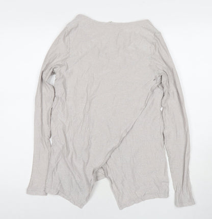 Debenhams Womens Grey Round Neck Polyester Pullover Jumper Size 8