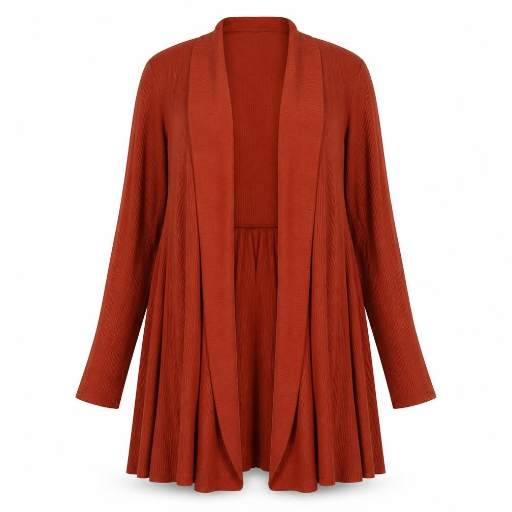 Attitudes Womens Brown V-Neck Polyester Cardigan Jumper Size M