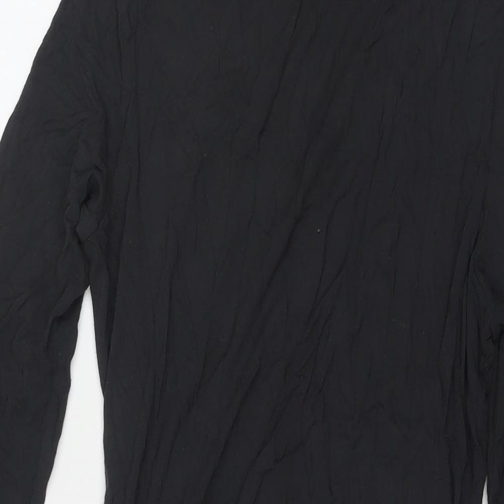 La Perla Womens Grey Viscose A-Line Size 16 Roll Neck Pullover