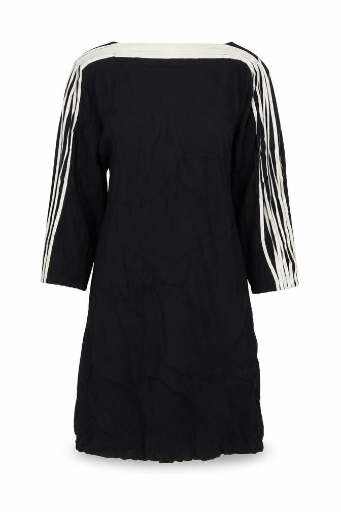 Jesire Womens Black Viscose A-Line Size 6 Boat Neck Zip