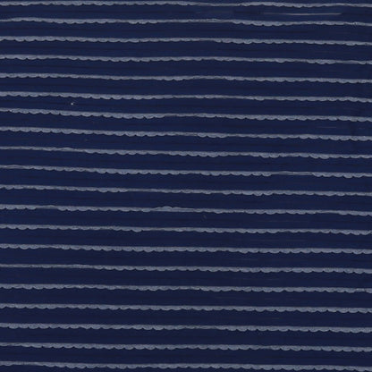 Arcadia Womens Blue Striped Polyester Basic T-Shirt Size 20 Round Neck