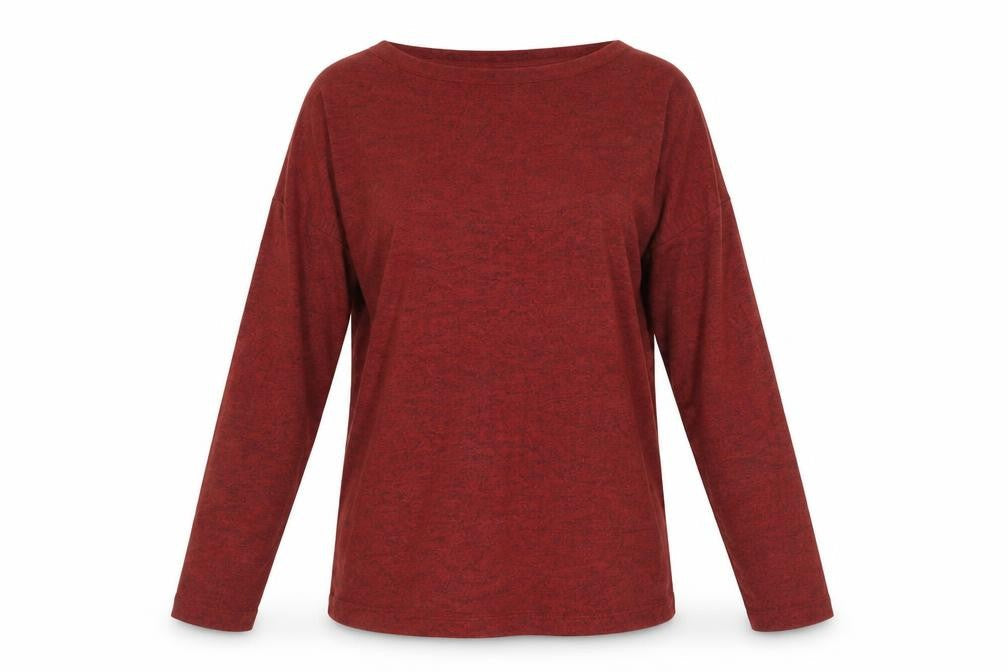 Soya Concept Womens Brown Boat Neck Viscose Pullover Jumper Size XS