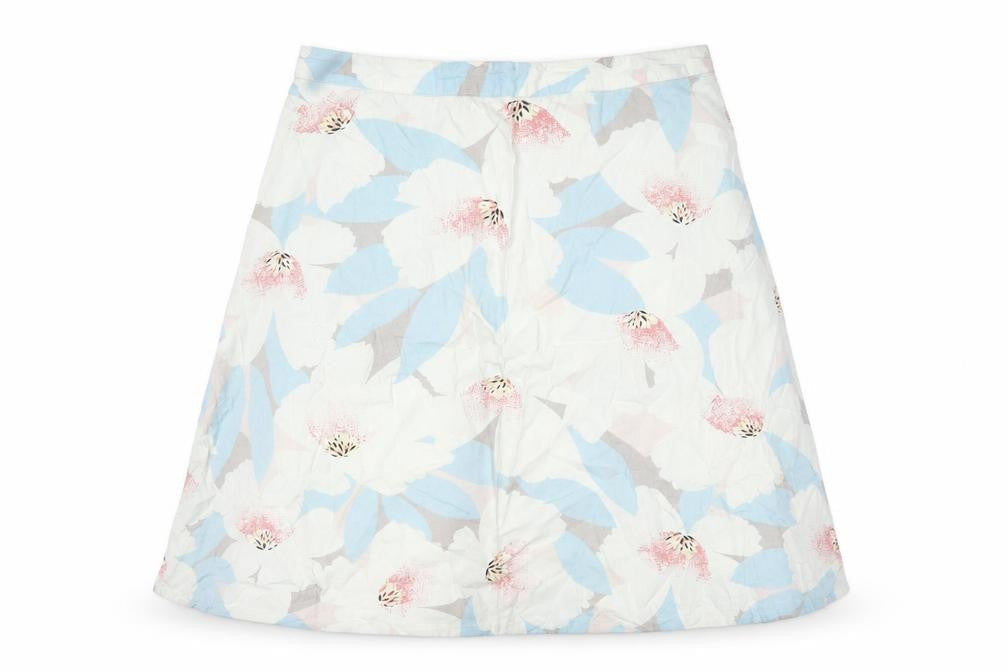 H&M Womens Multicoloured Floral Cotton A-Line Skirt Size 10