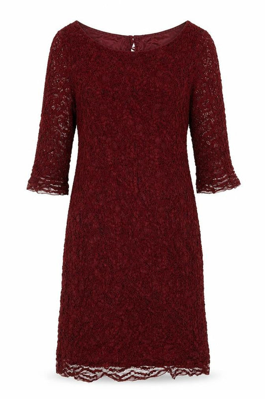 La Redoute Womens Purple Cotton Pencil Dress Size 14 Boat Neck