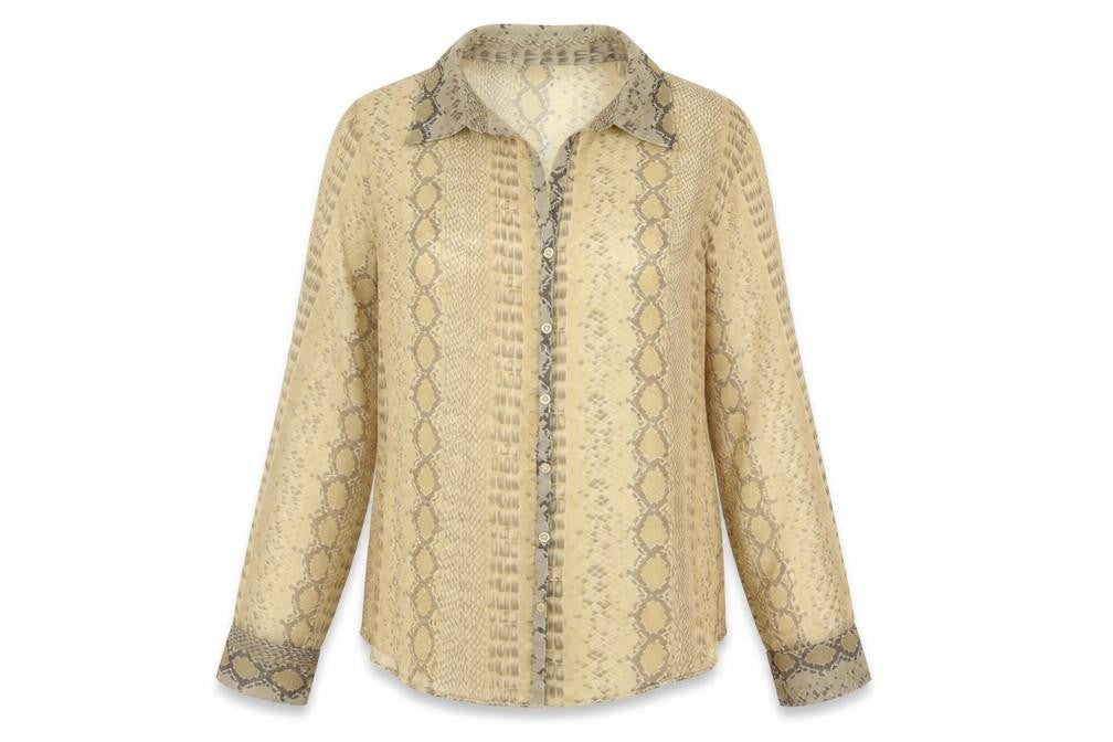 Dorothy Perkins Womens Multicoloured Animal Print Polyester Basic Blouse Size 10 Collared