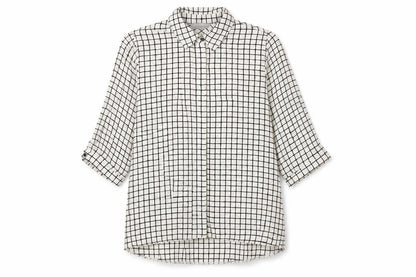 Dorothy Perkins Womens White Geometric Polyester Basic Button-Up Size 10 Collared