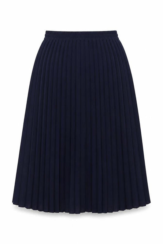 Anne Brooks Womens Blue Polyester Swing Skirt Size 12