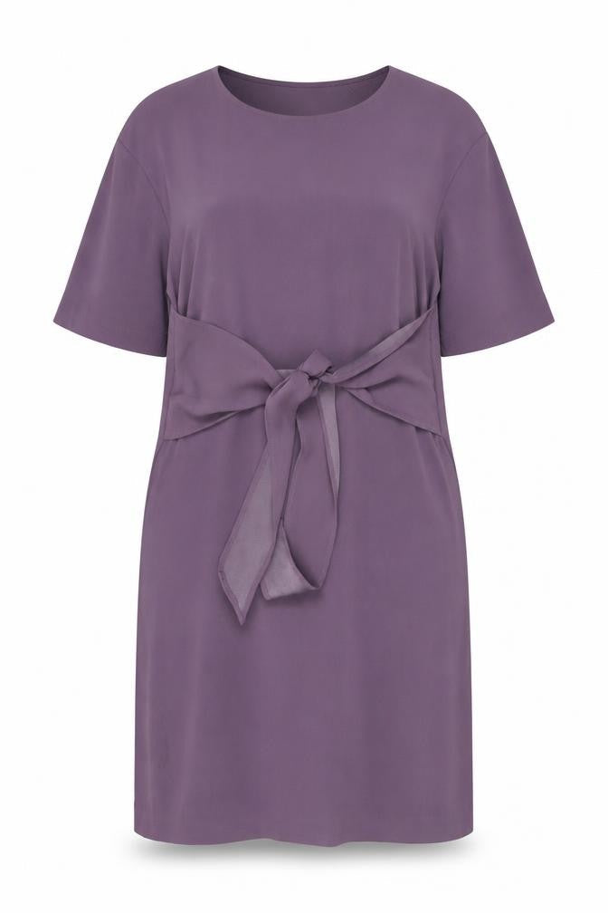 H&M Womens Purple Polyester Shift Size 16 Round Neck Pullover