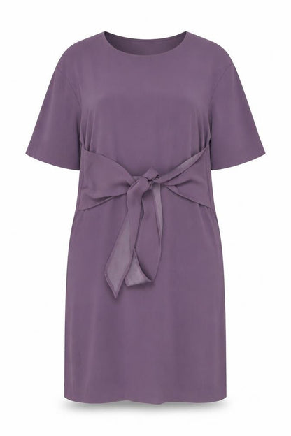 H&M Womens Purple Polyester Shift Size 16 Round Neck Pullover