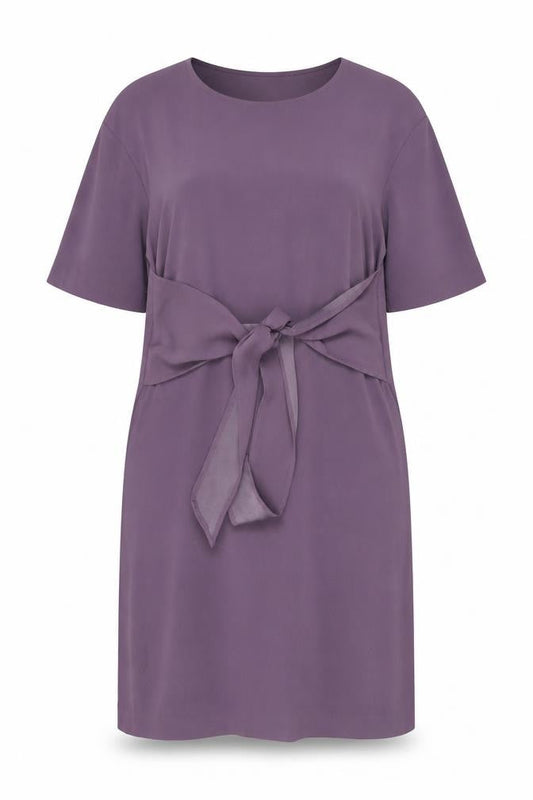 H&M Womens Purple Polyester Shift Size 16 Round Neck Pullover