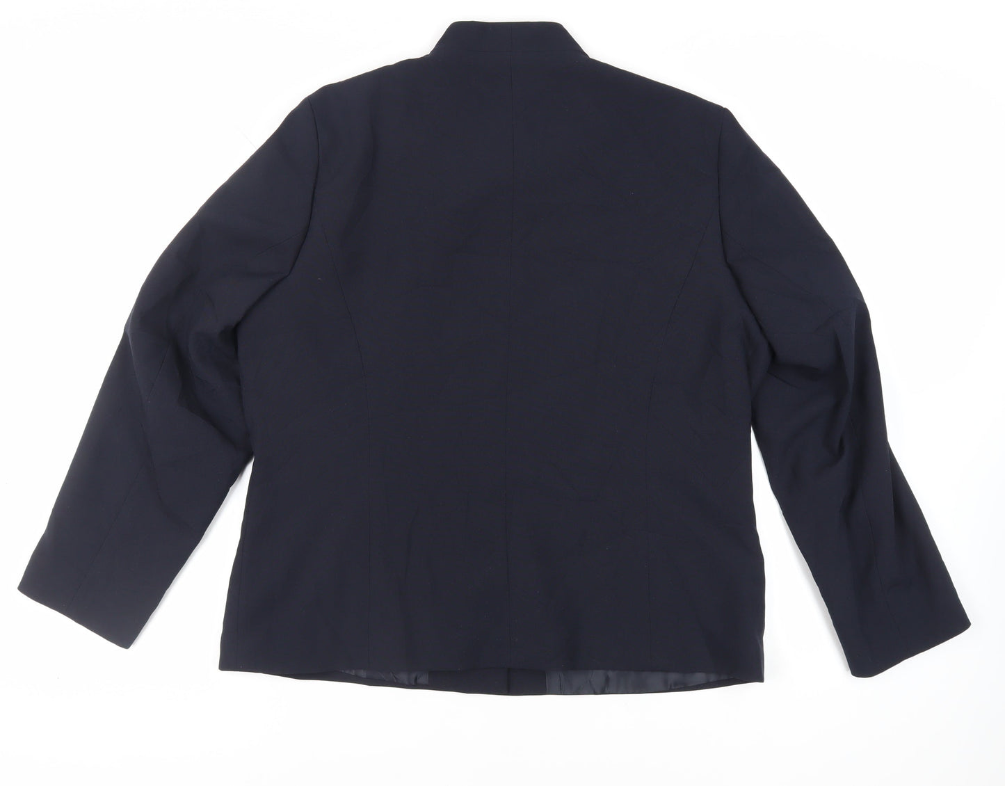Wardrobe Womens Blue Jacket Blazer Size 18 Button