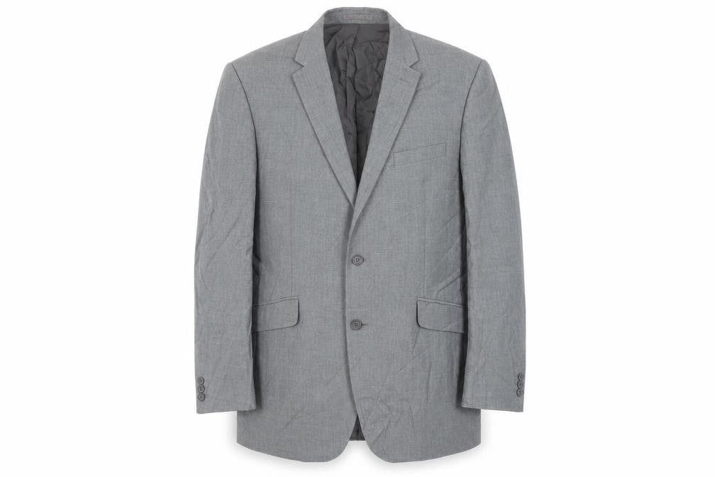 Occasions Mens Grey Polyester Jacket Suit Jacket Size 44 Regular