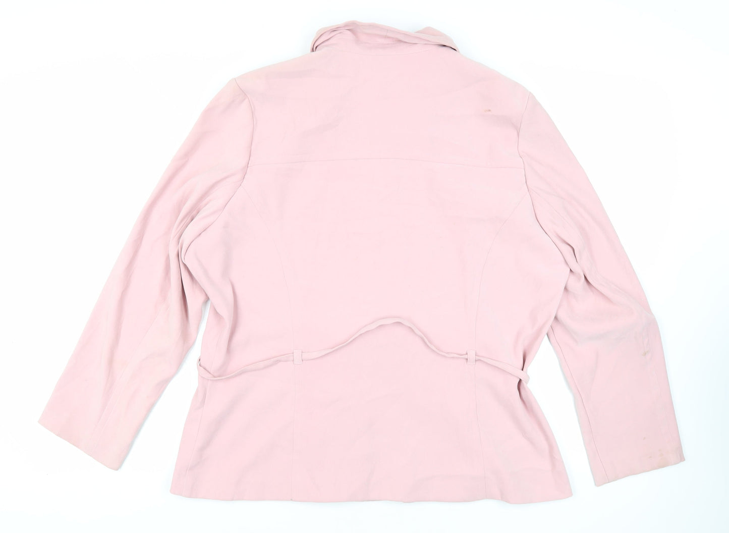 Ellie Louise Womens Pink Jacket Size 20 Zip