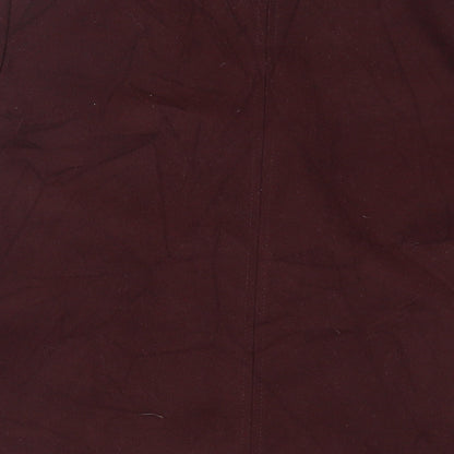 Topshop Womens Purple Overcoat Coat Size 12 Snap