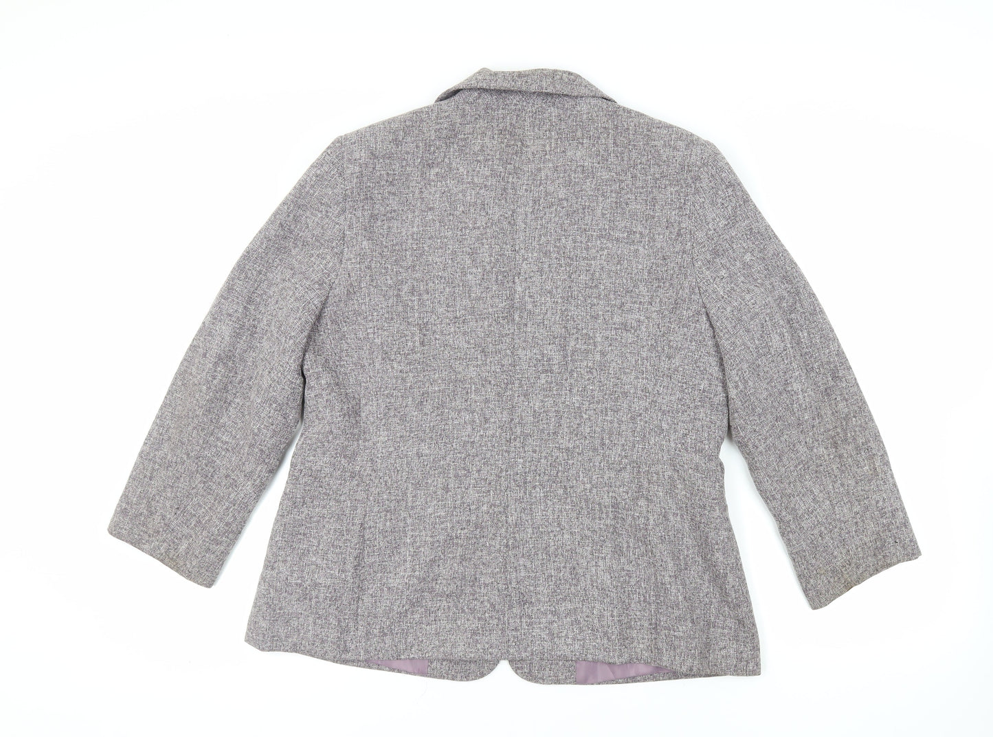 BHS Womens Purple Jacket Blazer Size 18 Button