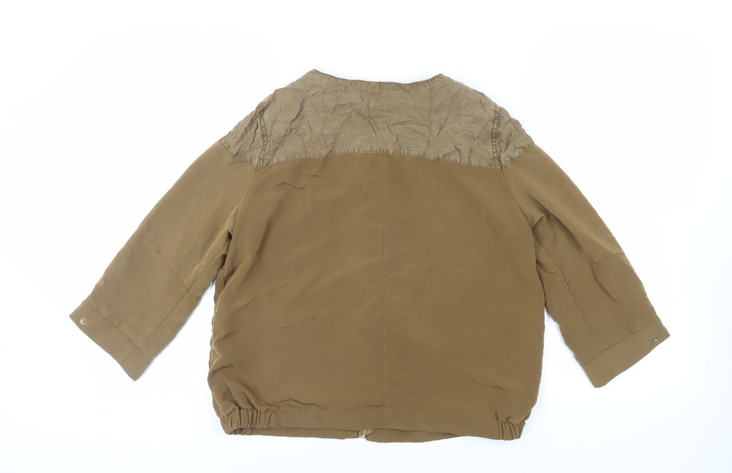 H&M Womens Brown Jacket Size 10 Zip