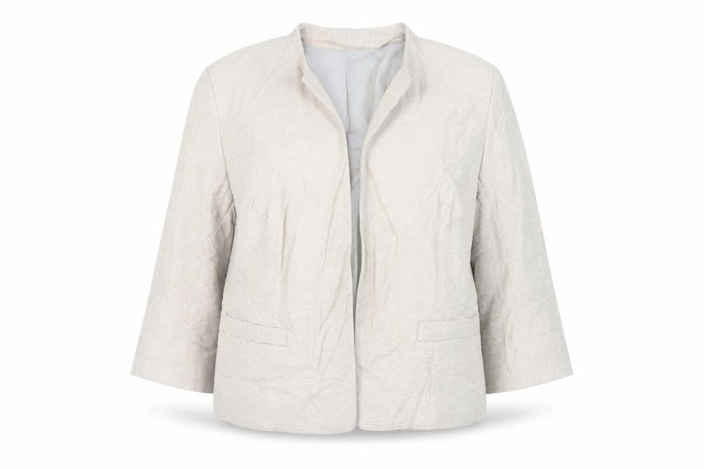 Betty Jackson Womens Beige Jacket Blazer Size 16 - Open