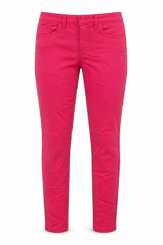 H&M Womens Pink Cotton Skinny Jeans Size 6 L27 in Regular Zip