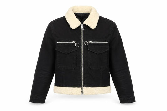 Topshop Womens Black Jacket Size 6 Zip
