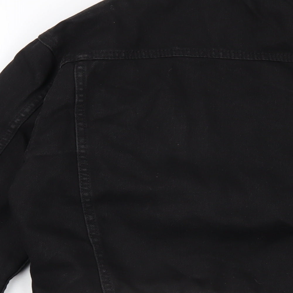 Topshop Womens Black Jacket Size 6 Zip