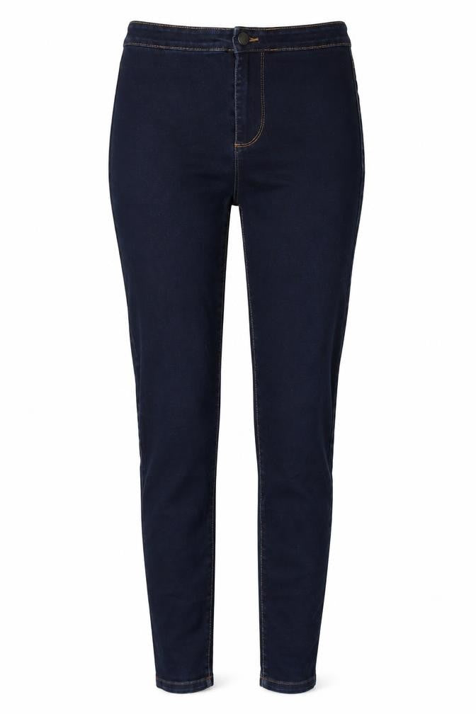 Denim & Co. Womens Blue Cotton Skinny Jeans Size 10 L29 in Regular Zip