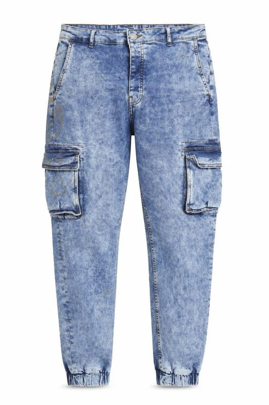 Denim & Co. Mens Blue Cotton Tapered Jeans Size 34 in L32 in Regular Zip