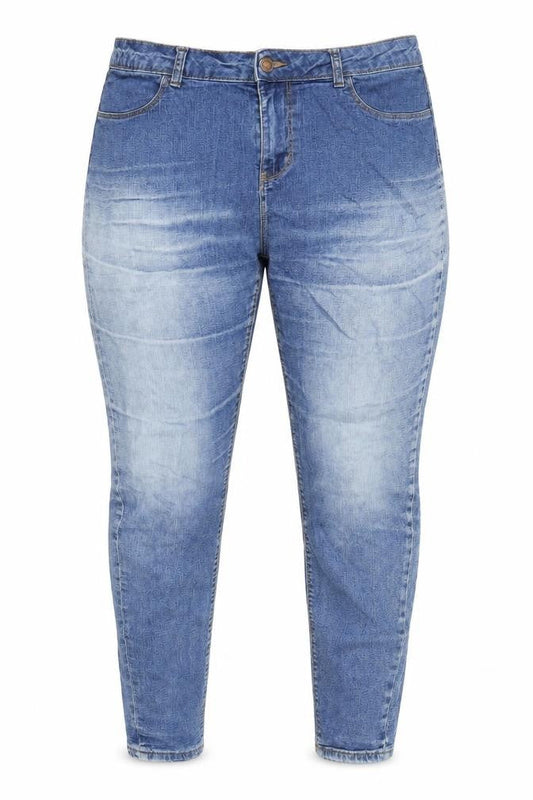 DENIM 365 Womens Blue Cotton Skinny Jeans Size 16 L27 in Regular Zip