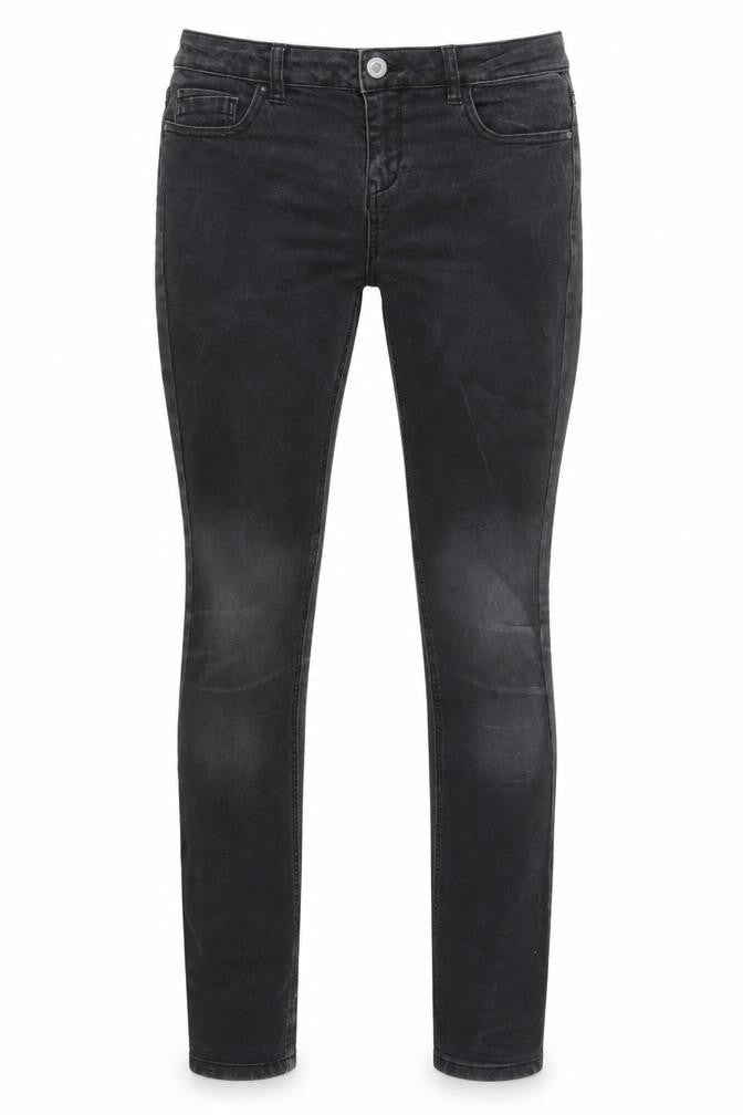Denim & Co. Womens Black Cotton Skinny Jeans Size 10 L31 in Regular Zip