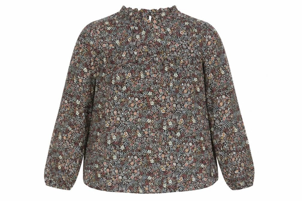 Dorothy Perkins Womens Multicoloured Floral Polyester Basic Blouse Size 20 Mock Neck - Frill