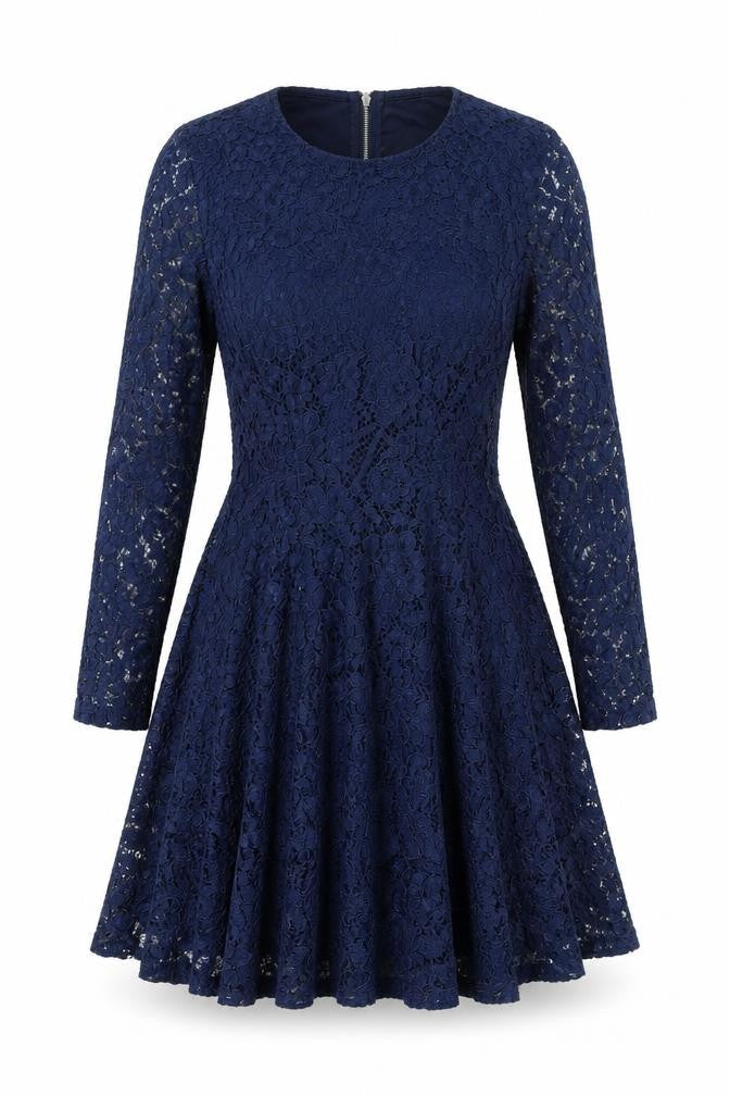 Rebellion Womens Blue Cotton A-Line Size M Round Neck Zip