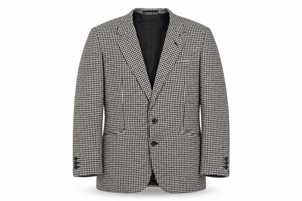 VARTEKS Mens Brown Plaid Wool Jacket Suit Jacket Size 40 Regular