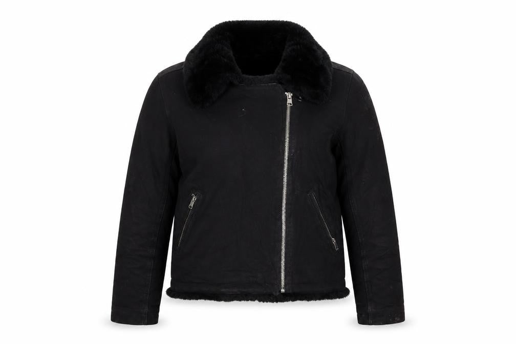 ASOS Womens Black Biker Jacket Size 12 Zip