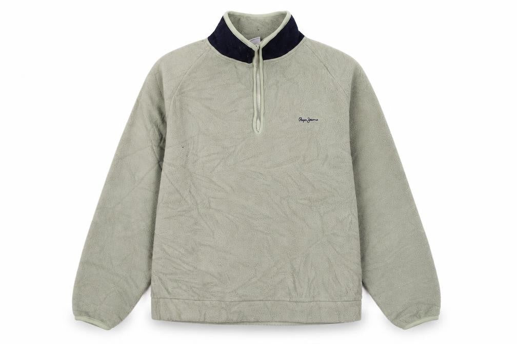 Pepe Jeans Womens Green Polyester Pullover Sweatshirt Size L