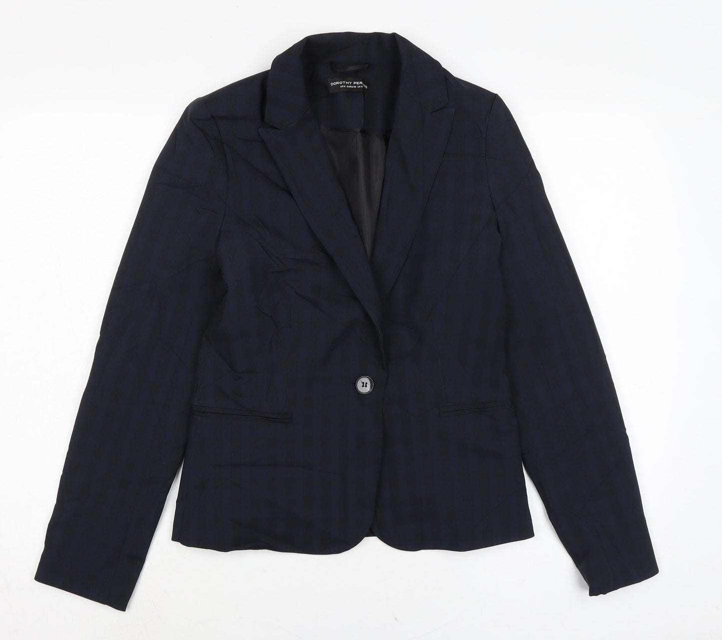 Dorothy Perkins Womens Blue Gilet Jacket Size 6 Button