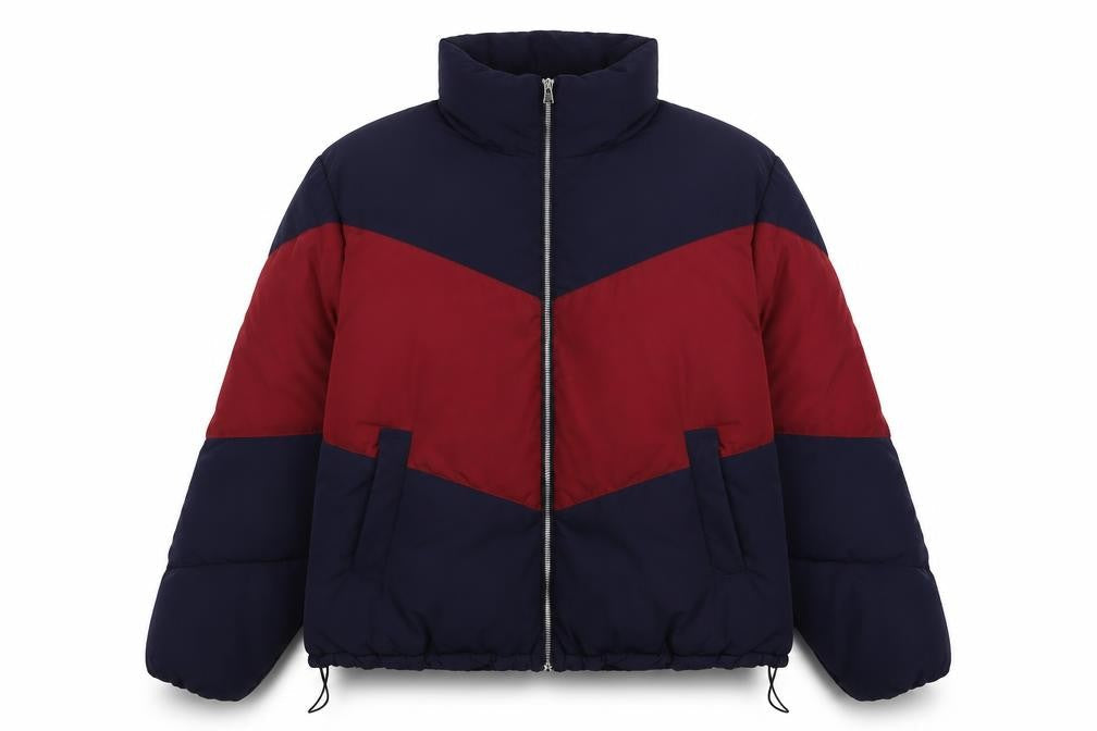 Divided Womens Blue Puffer Jacket Jacket Size XL Zip