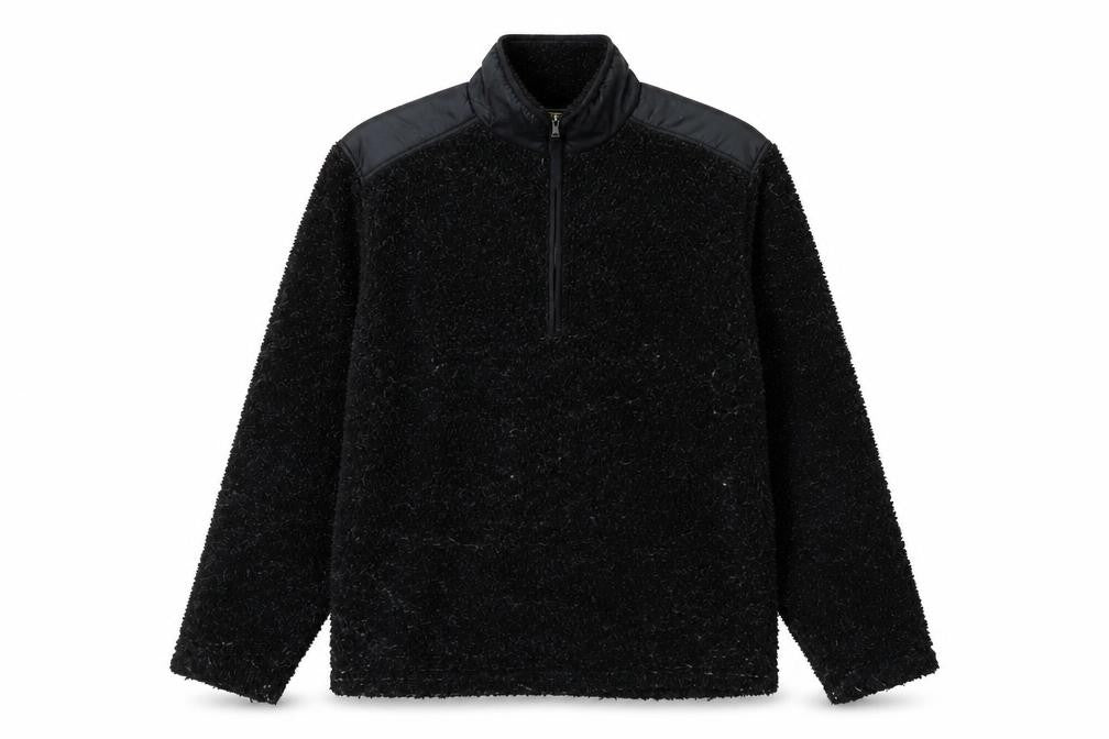 sports performane Mens Blue Polyester Henley Sweatshirt Size S