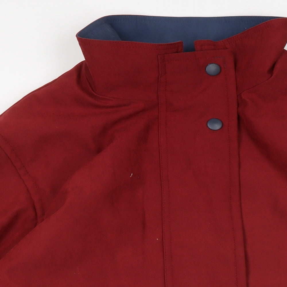 BHS Womens Red Overcoat Coat Size 20 Zip