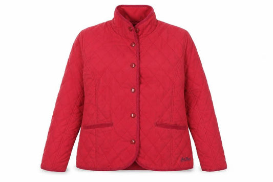 Jack Murphy Womens Pink Quilted Jacket Size 10 Snap