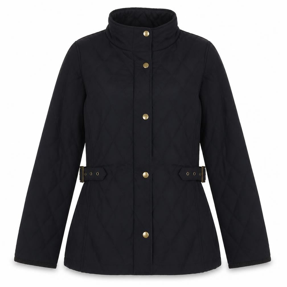 Tresspass Womens Black Quilted Jacket Size S Zip
