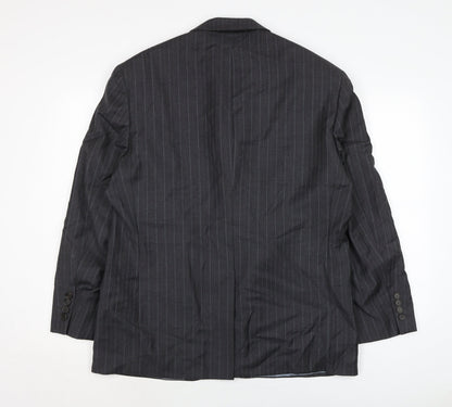 Marks & Spencer Mens Grey Wool Jacket Suit Jacket Size 36 Regular