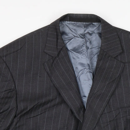Marks & Spencer Mens Grey Wool Jacket Suit Jacket Size 36 Regular