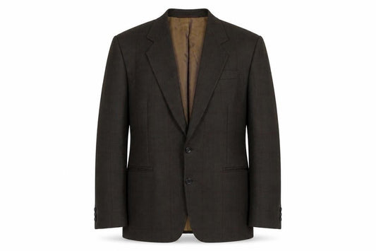 Peter Vecchio Mens Brown Wool Jacket Suit Jacket Size 46 Regular