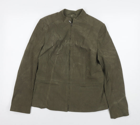 EWM Womens Green Jacket Size 10 Zip