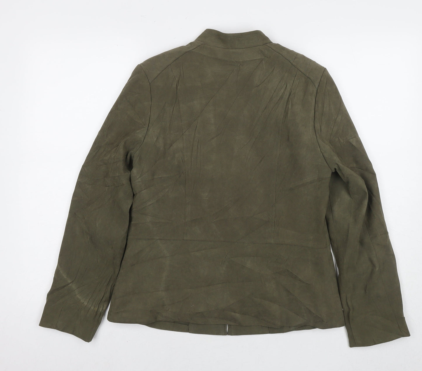 EWM Womens Green Jacket Size 10 Zip