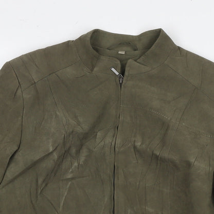 EWM Womens Green Jacket Size 10 Zip